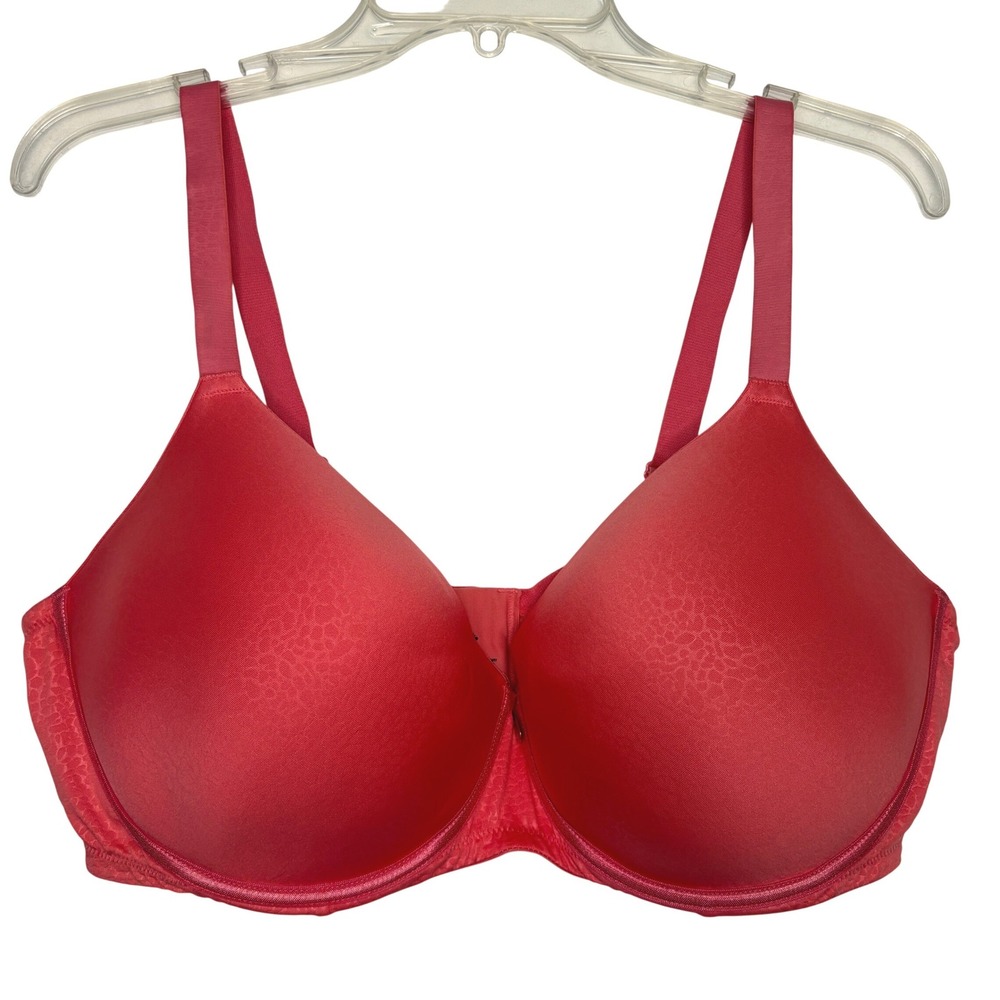 Modern Movement Platinum Spacer Bra 40DD Full Figure Push Up Underwire Satin